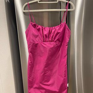 NWT Staud Pink Mini Bell Dress